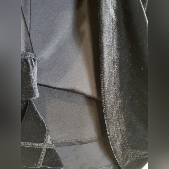 Chico's Plus Size Black Velvet Shift Dress Size 3 US 16/18 Holiday Party - Picture 7 of 8